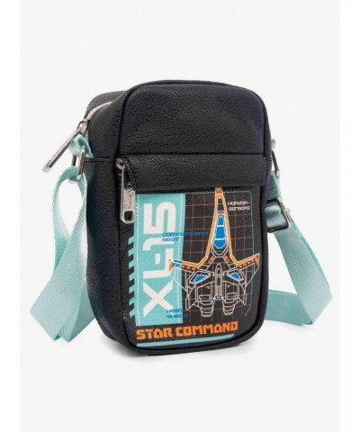 Disney Pixar Lightyear Star Command Spaceship Schematic Vegan Leather Crossbody Bag $7.98 Bags