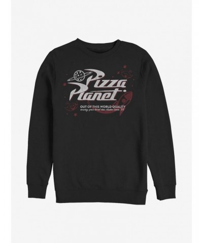 Disney Pixar Toy Story Retro Pizza Planet Crew Sweatshirt $13.28 Sweatshirts