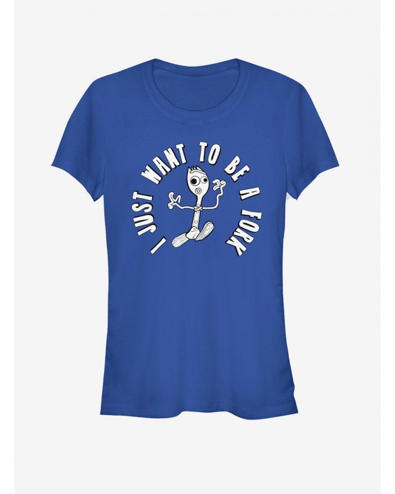 Disney Pixar Toy Story 4 I Don't Belong Girls Royal Blue T-Shirt $6.63 T-Shirts