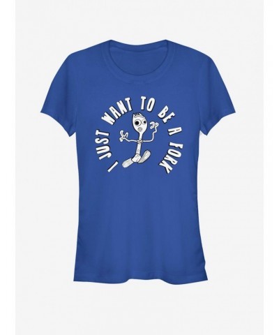 Disney Pixar Toy Story 4 I Don't Belong Girls Royal Blue T-Shirt $6.63 T-Shirts