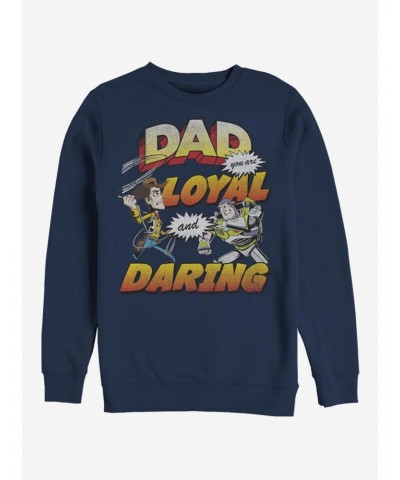 Disney Pixar Toy Story Loyal And Daring Crew Sweatshirt $14.17 Sweatshirts