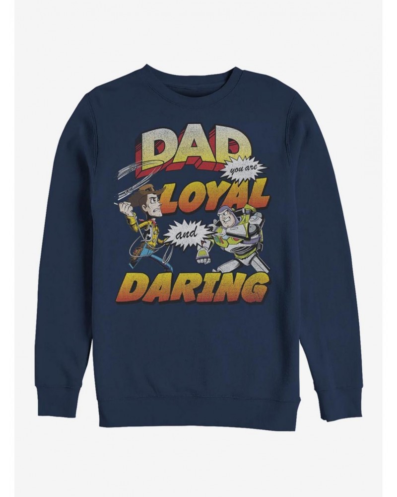 Disney Pixar Toy Story Loyal And Daring Crew Sweatshirt $14.17 Sweatshirts