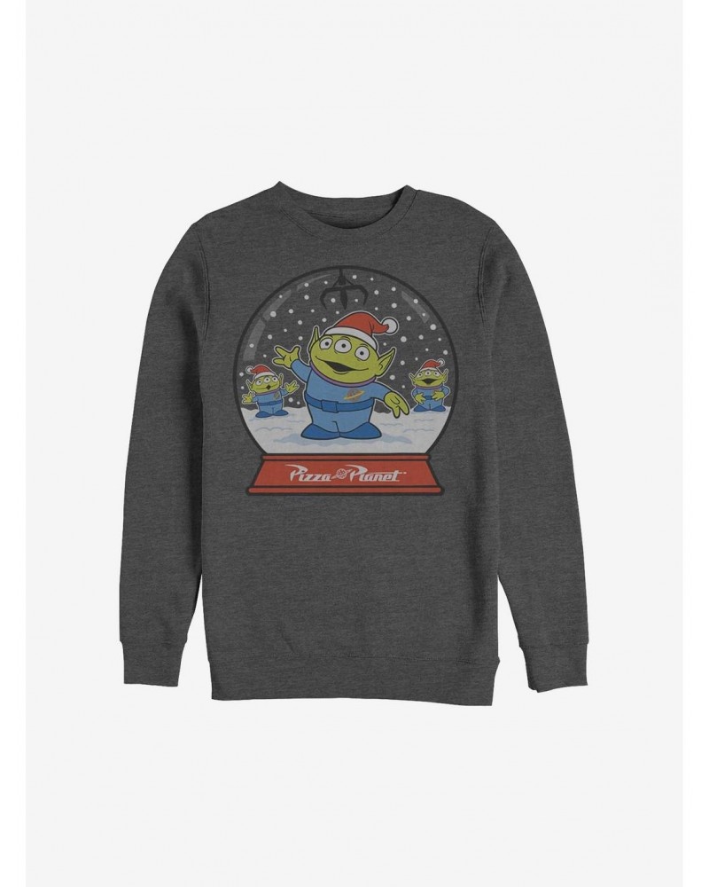 Disney Pixar Toy Story Aliens Snow Globe Holiday Sweatshirt $14.17 Sweatshirts