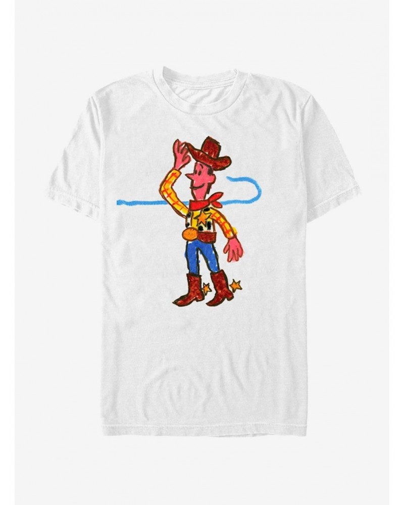 Disney Pixar Toy Story Cute Drawing Woody T-Shirt $5.66 T-Shirts