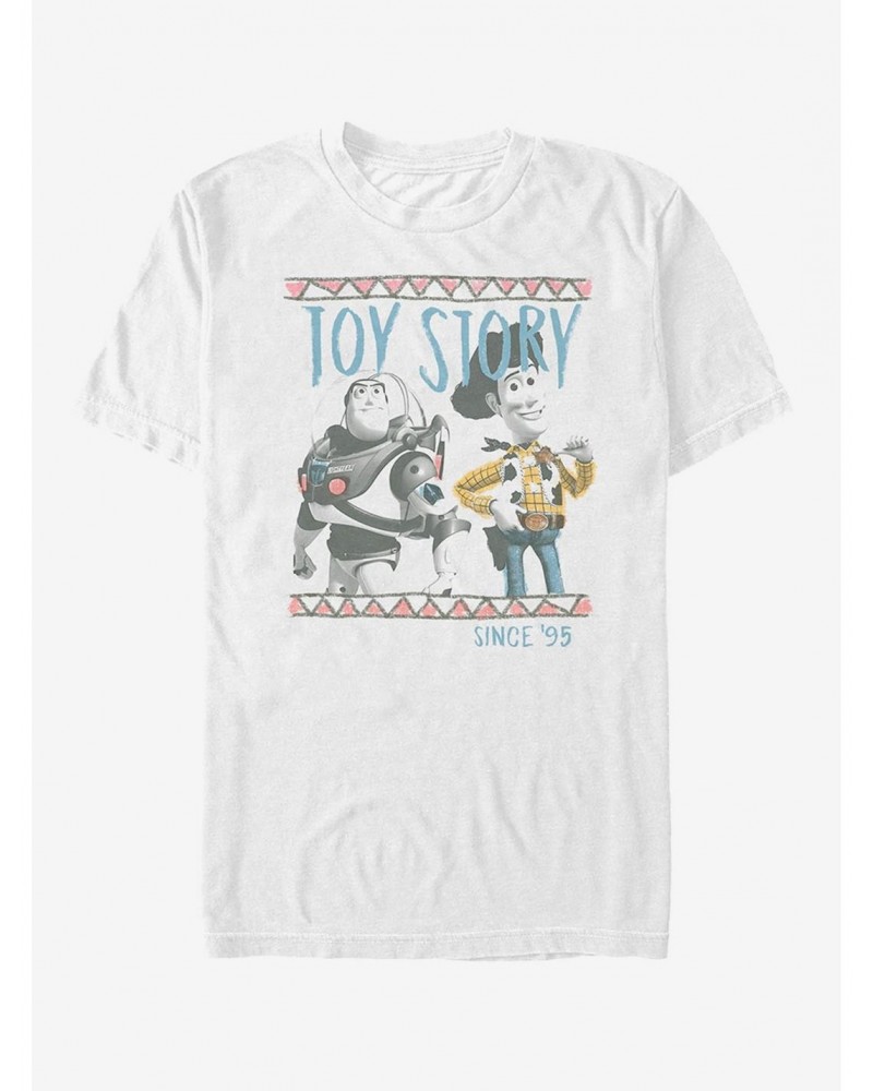 Disney Pixar Toy Story Cartoon Border Friends T-Shirt $5.02 T-Shirts