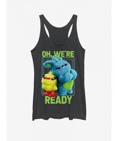 Disney Pixar Toy Story 4 Ready Girls Black Heathered Tank $9.95 Tanks