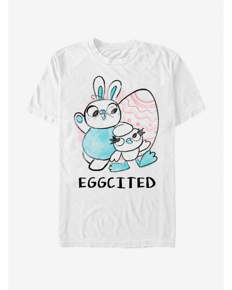 Disney Pixar Toy Story 4 Eggcited Ducky Bunny T-Shirt $5.34 T-Shirts