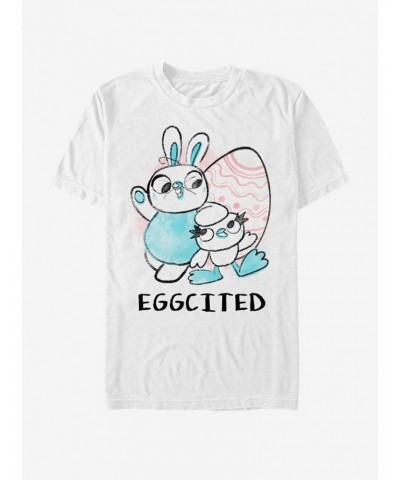 Disney Pixar Toy Story 4 Eggcited Ducky Bunny T-Shirt $5.34 T-Shirts