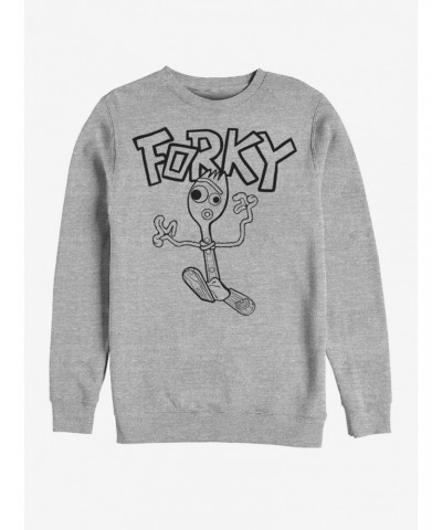 Disney Pixar Toy Story 4 Doodle Fork Heathered Sweatshirt $11.22 Sweatshirts