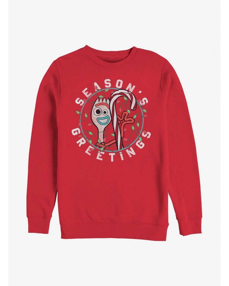 Disney Pixar Toy Story 4 Season's Greetings Crew Sweatshirt $14.76 Sweatshirts