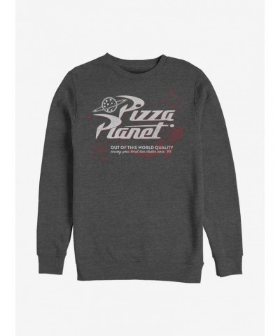 Disney Pixar Toy Story Retro Pizza Planet Crew Sweatshirt $10.33 Sweatshirts