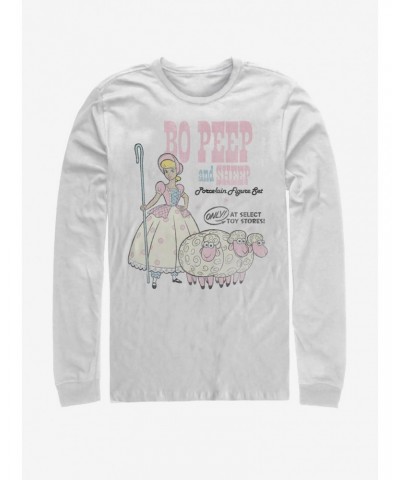 Disney Pixar Toy Story 4 Bo Peep And Sheep White Long-Sleeve T-Shirt $12.90 T-Shirts