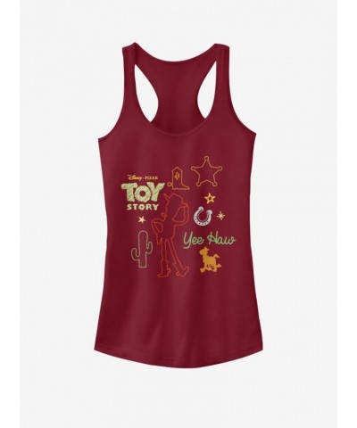 Disney Pixar Toy Story 4 Folk Story Girls Scarlet Red Tank Top $8.37 Tops