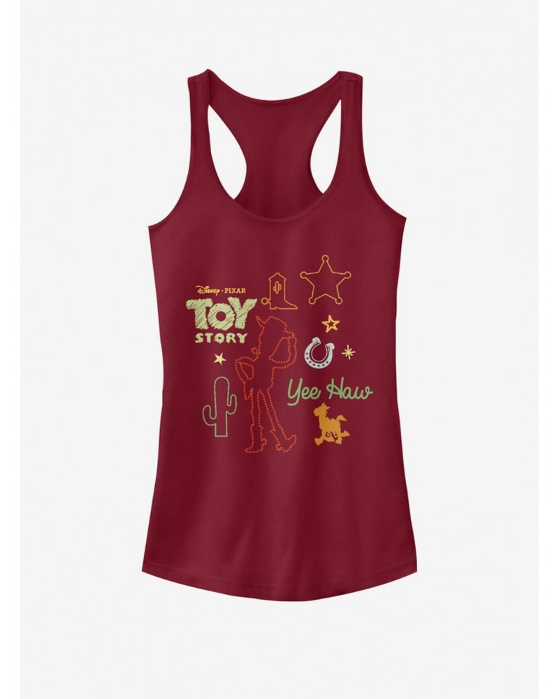 Disney Pixar Toy Story 4 Folk Story Girls Scarlet Red Tank Top $8.37 Tops