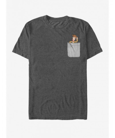 Disney Pixar Toy Story Woody Faux Pocket T-Shirt $6.06 T-Shirts