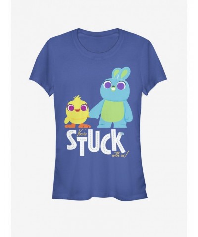 Disney Pixar Toy Story 4 Stuck With Us Girls Royal Blue T-Shirt $5.50 T-Shirts