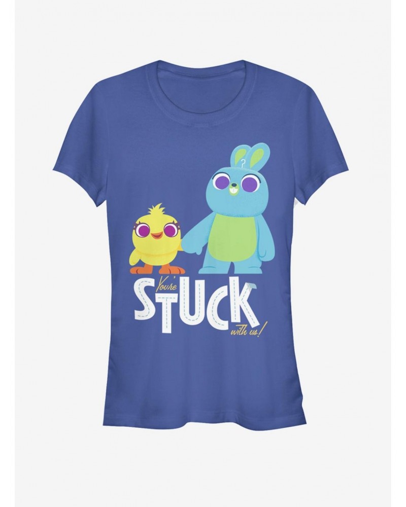 Disney Pixar Toy Story 4 Stuck With Us Girls Royal Blue T-Shirt $5.50 T-Shirts