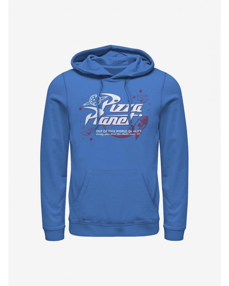 Disney Pixar Toy Story Retro Pizza Planet Hoodie $12.21 Hoodies