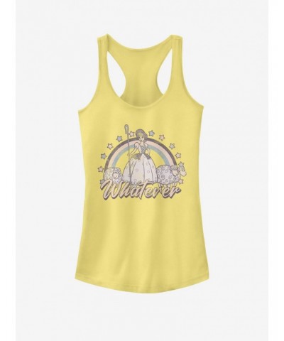 Disney Pixar Toy Story 4 Rain Bo Peep Girls Banana Yellow Tank Top $7.97 Tops