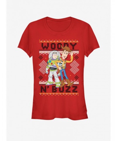 Disney Pixar Toy Story Woody Buzz Sew Girls T-Shirt $6.31 T-Shirts