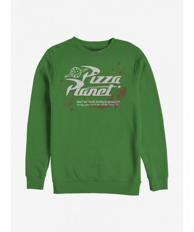 Disney Pixar Toy Story Retro Pizza Planet Crew Sweatshirt $9.45 Sweatshirts