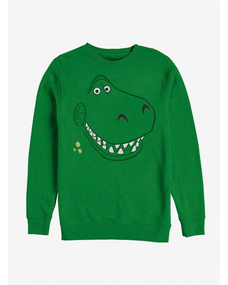 Disney Pixar Toy Story Rex Big Face Sweatshirt $11.22 Sweatshirts