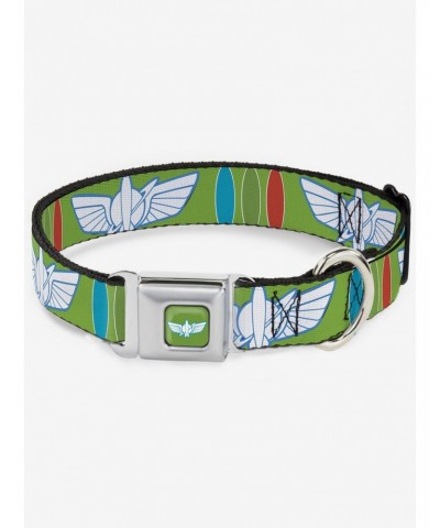 Disney Pixar Toy Story Buzz Lightyear Bounding Space Ranger Seatbelt Buckle Dog Collar $12.20 Pet Collars