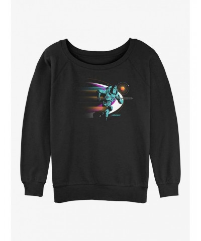 Disney Pixar Lightyear Space Walk Girls Slouchy Sweatshirt $13.58 Sweatshirts