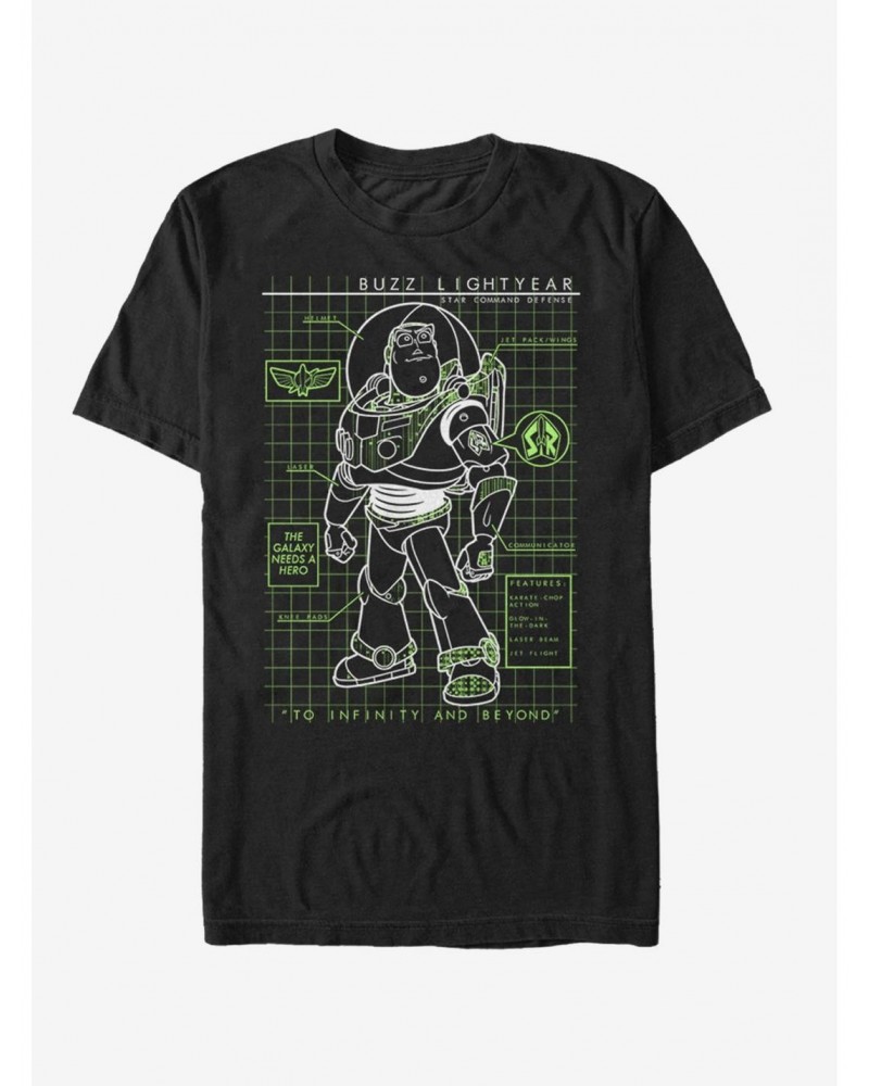 Toy Story Buzz Lightyear Diagram T-Shirt $5.02 T-Shirts