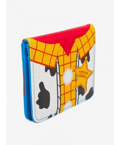 Disney Pixar Toy Story Woody Character Close Up Wallet Id Fold Over Snap $8.32 Wallets