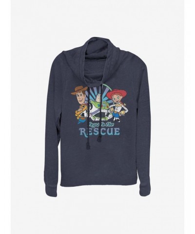 Disney Pixar Toy Story 4 Rescue Cowlneck Long-Sleeve Girls Top $11.49 Tops