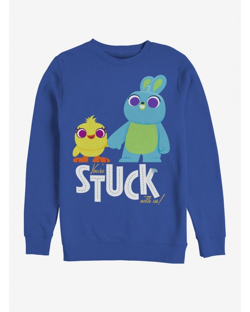 Disney Pixar Toy Story 4 Stuck With Us Royal Blue Sweatshirt $12.99 Sweatshirts