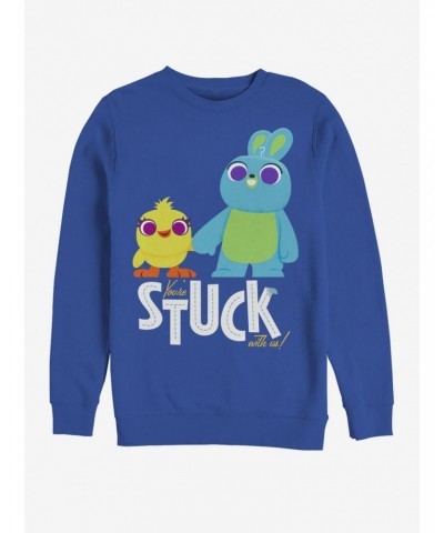 Disney Pixar Toy Story 4 Stuck With Us Royal Blue Sweatshirt $12.99 Sweatshirts