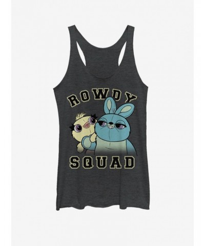 Disney Pixar Toy Story 4 Rowdy Squad Girls Black Heathered Tank Top $8.50 Tops