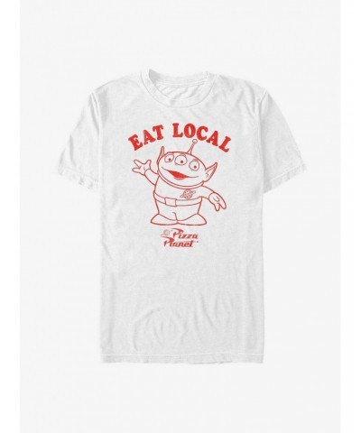 Disney Pixar Toy Story Alien Eat Local Pizza Planet T-Shirt $6.37 T-Shirts