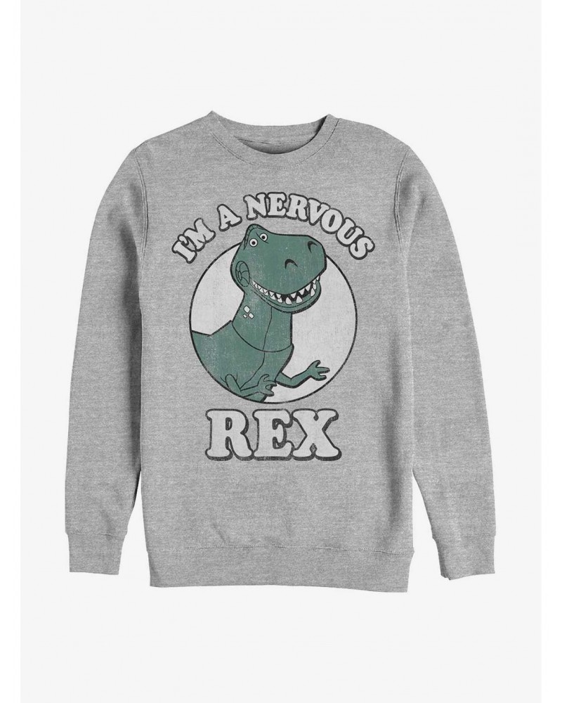 Disney Pixar Toy Story Nervous Rex Sweatshirt $13.28 Sweatshirts