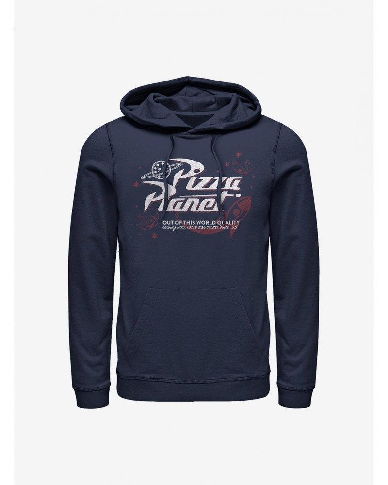 Disney Pixar Toy Story Retro Pizza Planet Hoodie $16.16 Hoodies