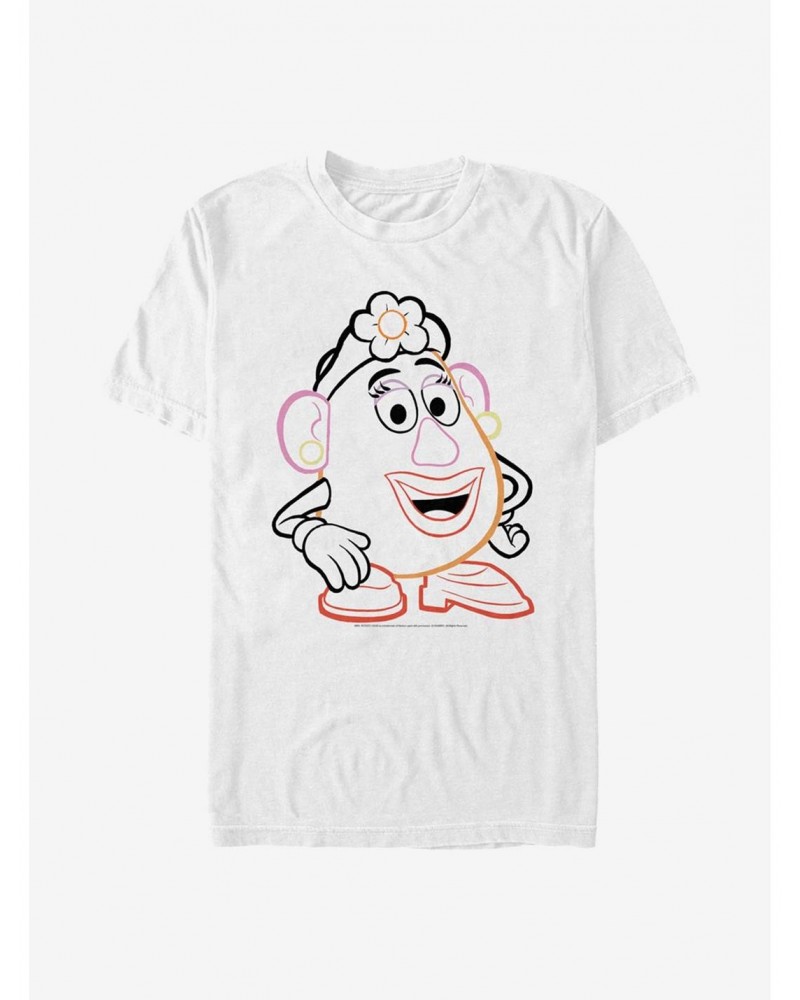 Disney Pixar Toy Story 4 Line Art Mrs. Potato T-Shirt $6.52 T-Shirts