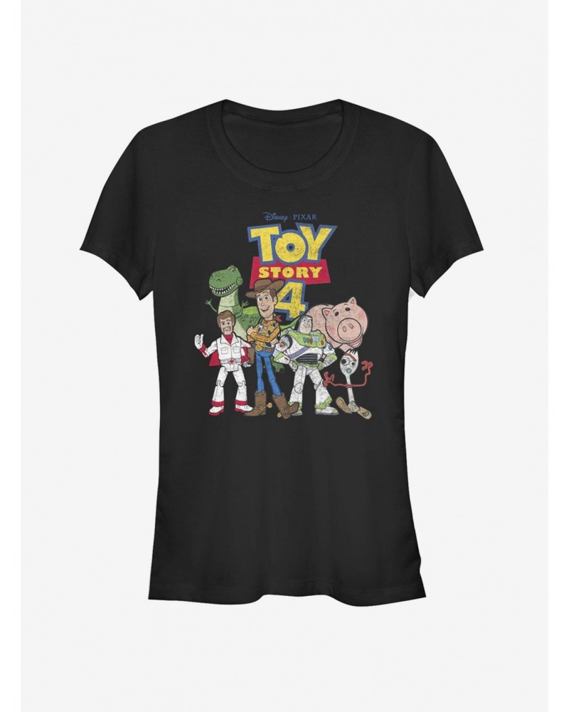 Disney Pixar Toy Story 4 Toy Crew Girls T-Shirt $7.28 T-Shirts