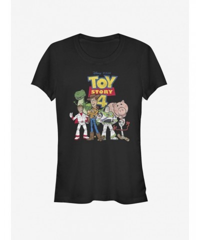 Disney Pixar Toy Story 4 Toy Crew Girls T-Shirt $7.28 T-Shirts