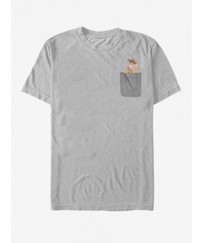 Disney Pixar Toy Story Woody Faux Pocket T-Shirt $7.30 T-Shirts