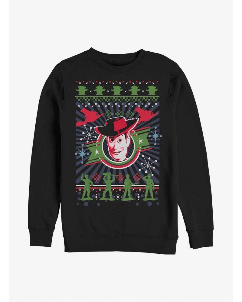 Disney Pixar Toy Story Winter Stitches Crew Sweatshirt $8.86 Sweatshirts