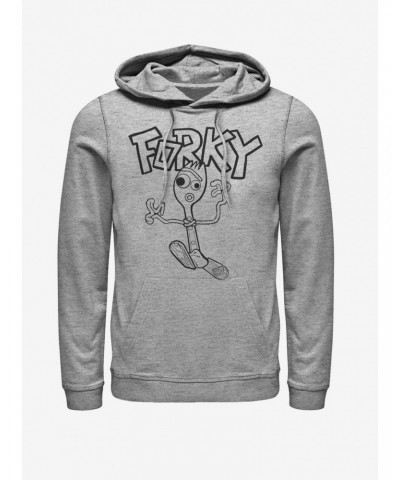 Disney Pixar Toy Story 4 Doodle Fork Heathered Hoodie $10.78 Hoodies