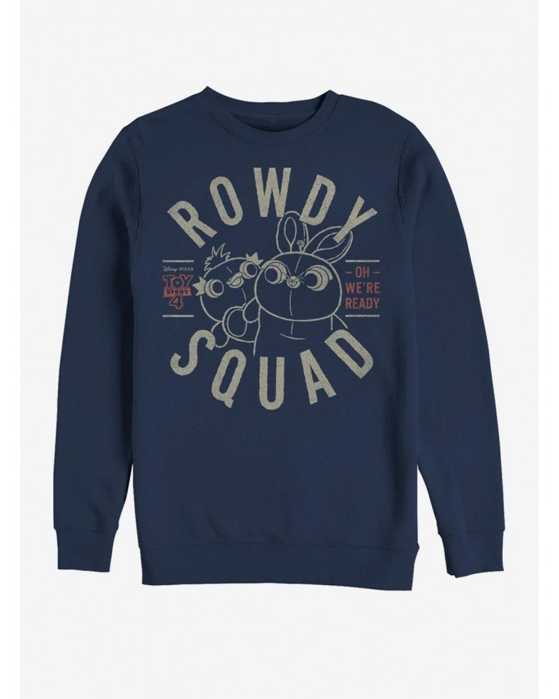 Disney Pixar Toy Story 4 Rowdy Squad Navy Blue Sweatshirt $13.58 Sweatshirts