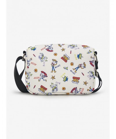 Disney Pixar Toy Story Character Doodles Collage Cross Body Bag $15.17 Bags