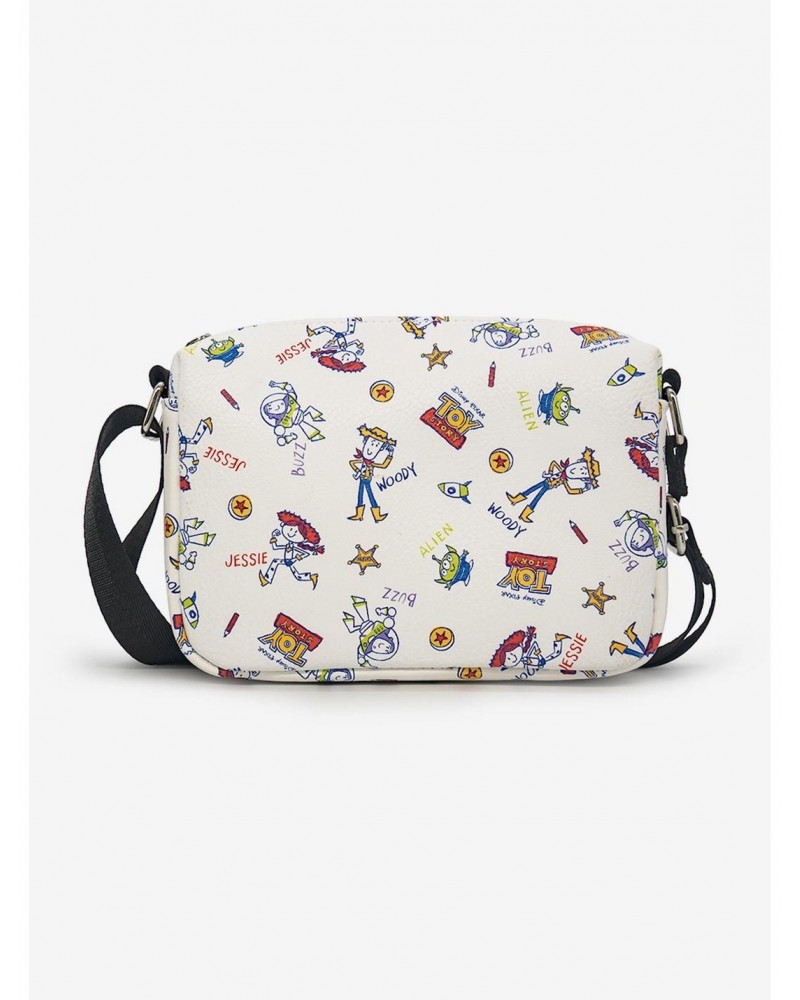 Disney Pixar Toy Story Character Doodles Collage Cross Body Bag $15.17 Bags