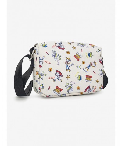 Disney Pixar Toy Story Character Doodles Collage Cross Body Bag $15.17 Bags