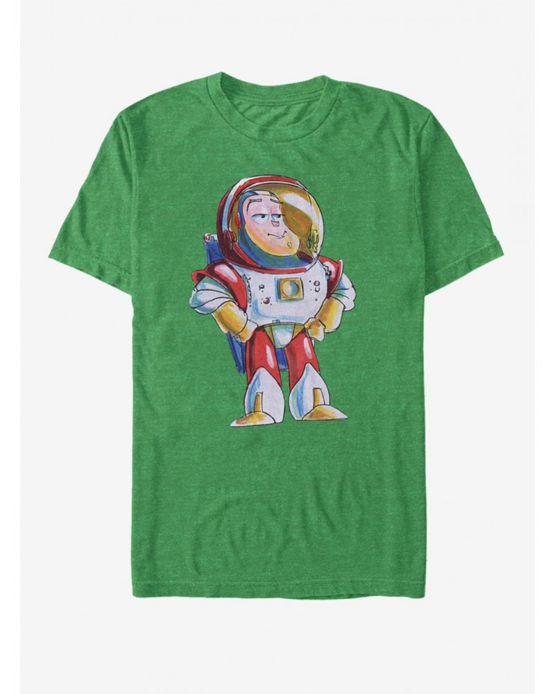 Disney Pixar Toy Story Sketch Buzz T-Shirt $5.50 T-Shirts