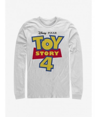 Disney Pixar Toy Story 4 Full Color Logo Long-Sleeve T-Shirt $12.37 Merchandises