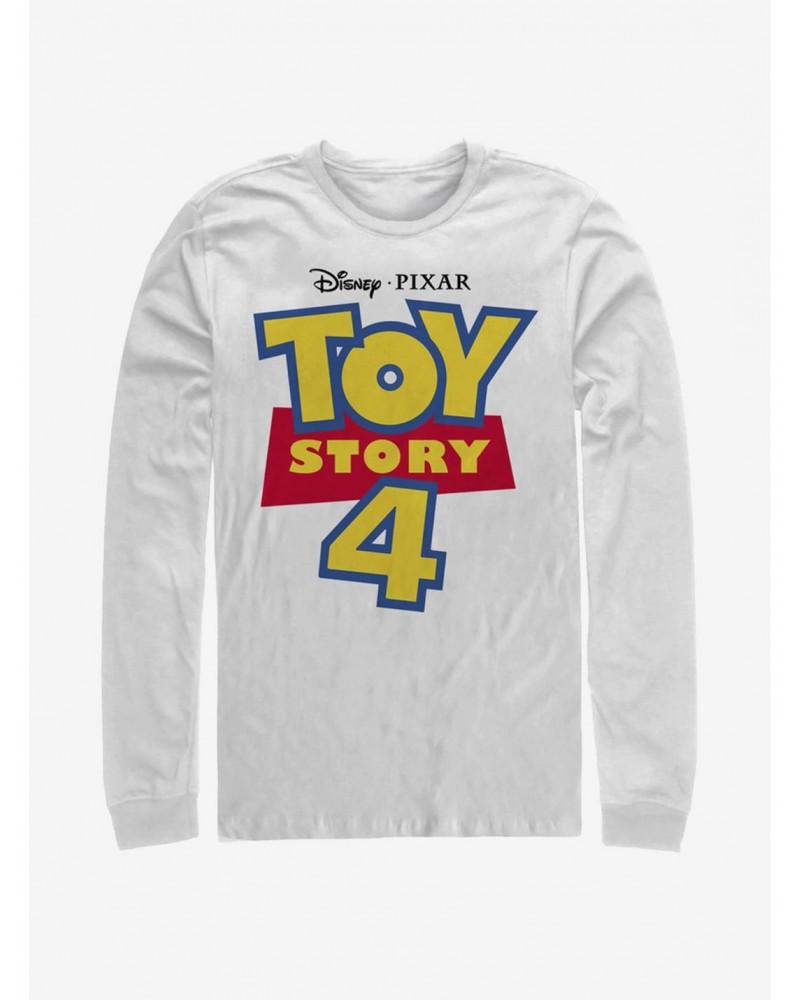 Disney Pixar Toy Story 4 Full Color Logo Long-Sleeve T-Shirt $12.37 Merchandises